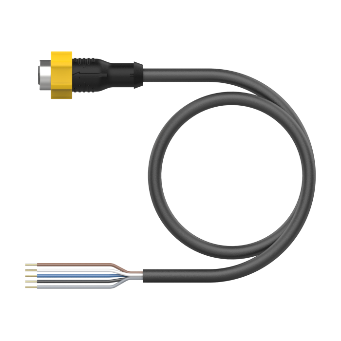 Details about   Turck Cable ELV09D1014-0.5M U-86423; 0.5 M 6 Pin Female To 4 Pin Male M12