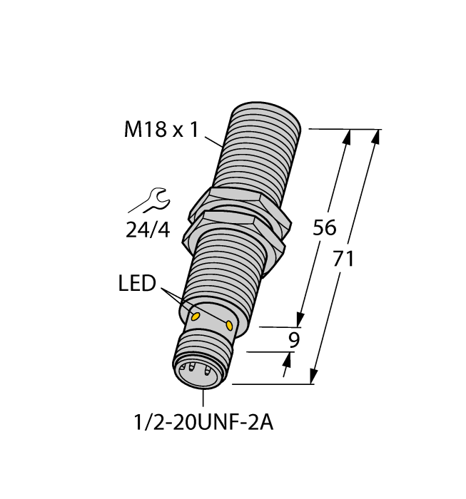 Details about   Turck Bi5-G18-AZ3X2-B3331 Proximity Sensor 4372096 10-300vdc Sn 5mm Nib New 