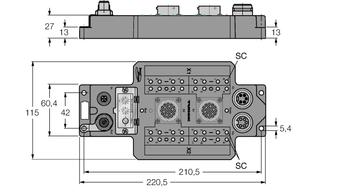 Fieldbus I/O module PROFIBUS-DP - 20 digital pnp inputs