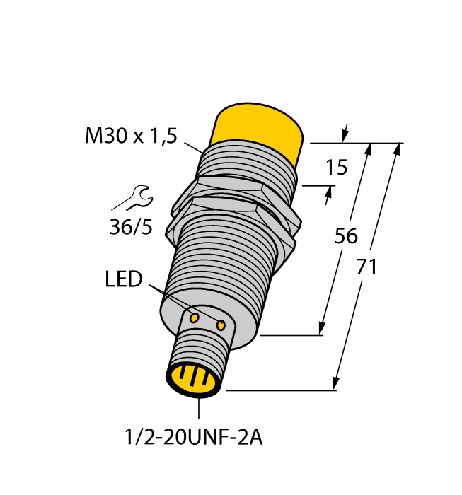 thumbnail image 2 of Turck NI10-G18-AZ3X Inductive Proximity Sensor – Non-Embeddable, 10mm, New 2 of 3