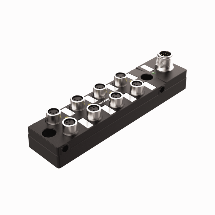 Passive Actuator/Sensor Junction Box, 8 Ports - M8, 3 pole I/O