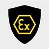 Icon with a shiel which says